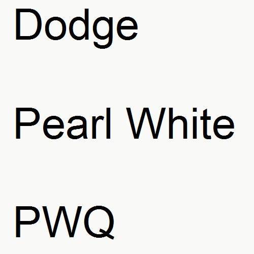 Dodge, Pearl White, PWQ.